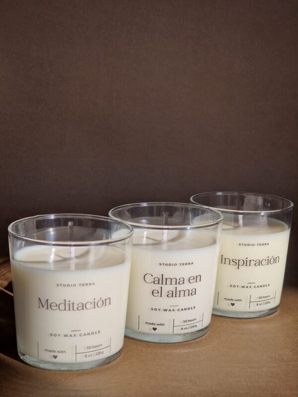 Velas con aceites esenciales